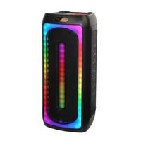 Altavoz Karaoke Profesional Portátil Inalámbrico de 8 Pulgadas, 60W, RGB LED, Micrófono Integrado, Control Remoto 5.0, Compatible con Aplicaciones, 3600mAh