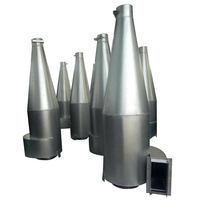Collecteur de poussière cyclonique en acier inoxydable de qualité alimentaire sur mesure, purification des gaz de combustion, séparateur de poudre, fabrication de tôles