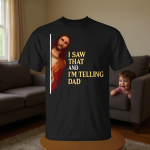 Ví que estuve diciendo a papá que soy cristiano religioso, camiseta de Jesús - Product Image 3