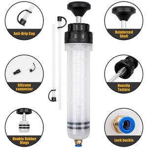 200mL 500mL 1500mL Pompe manuelle de type seringue d'extraction de fluide et de remplissage pour les changements de liquide de frein d'huile de transmission de direction - Product Image 2