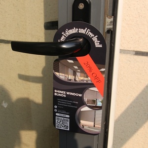 210x90mm 100g/m² Hochwertiges Fensterjalousien-Reinigungswerkzeug, Spezialangebot für Zahnarztpraxen, Maßgefertigte Türhänger-Flyer - Product Image 1