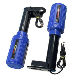 Protector de Escape Universal para Motocicleta, Adhesivo Anticaídas, Deslizador Rojo con Barras LED - Product Image 1