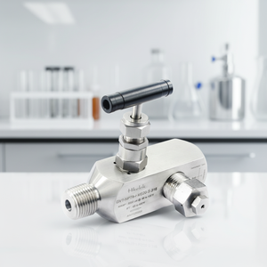 Válvula de Manómetro Swagelok de Alta Presión (6000 psi) de Acero Inoxidable, de <span class=keywords><strong>1</strong></span>/2'' y 3/4'' NPT BSP, de Una o Múltiples Entradas, con Manifolds de 2 Vías - Product Image 1