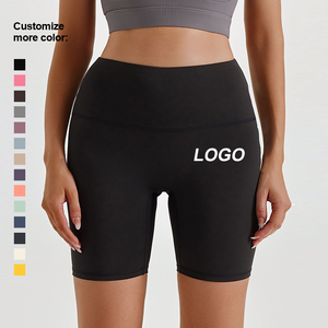 Pantaloni da Yoga traspiranti a vita alta pantaloni da <span class=keywords><strong>donna</strong></span> Skinny Fit Casual quinto pantaloni <span class=keywords><strong>Bermuda</strong></span> color pesca con controllo della pancia - Product Image 5