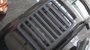 スチールルーフラックバスケットカー取り付けラダーヒッチラゲッジ付きホット販売SUVルーフラゲッジキャリア-エクステリアアクセサリー - Product Image 4