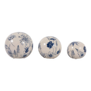 Orbe Floreali Decorative in Ceramica Stoneware per Casa, Bagno, Ufficio, Soggiorno, Esposizione su Scaffale, Design Floreale Boho - Product Image 6