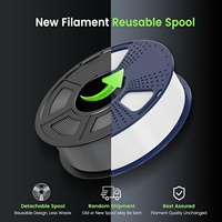 Filamen 3D SUNLU PETG Mudah Dicetak, Ketahanan dan Kekerasan Lebih Baik, 1.75mm 1kg/gulungan, Filamen Printer 3D FDM PETG