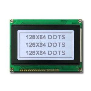 China Fuente de la fábrica 12864 cob lcd de matriz lcd stn pantalla gráfica lcm 128x64 cog verde mono pantalla - Product Image 1