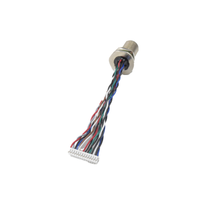 Conector macho Westsaim M12, Conector de cable codificado de 17 pines M12, conector macho de montaje en panel
