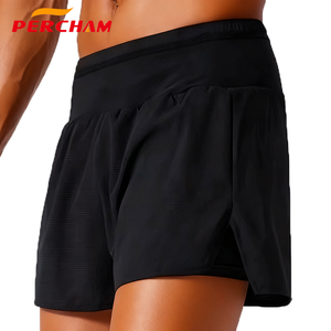 Pantalones cortos para correr maratón con logotipo personalizado para hombre con bolsillos en la cintura elástica para deportes Fitness <span class=keywords><strong>Trail</strong></span> <span class=keywords><strong>Running</strong></span> - Product Image 3