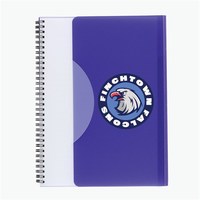 Carnet spirale A5 5*7 avec couverture en PP, impression UV personnalisée du logo – Option cadeau, bloc-notes pour l'école, journal scolaire, cahier de composition