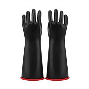 Gants d'électricien isolés en caoutchouc haute tension, épaisseur 8 oz, longueur 12,5 pieds, pour la sécurité électrique 5KV 10KV 12KV 25KV 35KV - Product Image 1