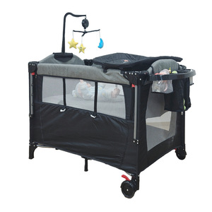 Cuna Portátil Multifuncional para Bebés Recién Nacidos, Plegable, con Fundas de Asiento Manuales, Ruedas de Plástico Duraderas, Suministros para Bebés - Product Image 4