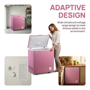 Congelador Horizontal Pequeño de Una Puerta de 158L con Ahorro de Energía, Bajo Ruido y Enfriamiento Eficiente para Almacenamiento de Alimentos en el Hogar, Modelo BD-158 - Product Image 4