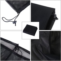 Grands sacs à linge en filet réutilisables pliables pour les voyages, l'hôtel, la maison, la machine à laver, avec cordon de serrage