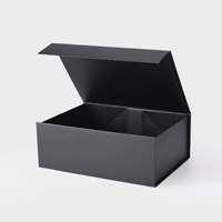 Caja de Regalo Rígida Magnética Azul Marino de YZ Factory con Laminado Mate y Forro de Esponja, Hecha de Cartón Corrugado para Empaque de Regalos