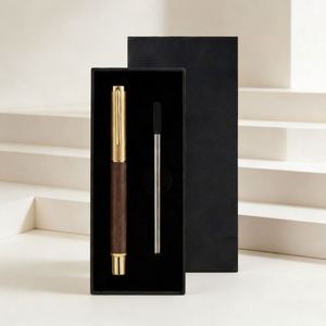 Luxury Promotional Sandalwood Metal Gel <b>Pen</b> Set High Quality Signature <b>Pen</b> with Gift Box Wholesale Custom <b>Pen</b> Suitable As Gifts - Product Image 1