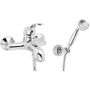 "Polished Copper Thermostatic Shower <b>Set</b> with Soft & Massage <b>Spray</b> Patterns Chrome Finish" - Product Image 1