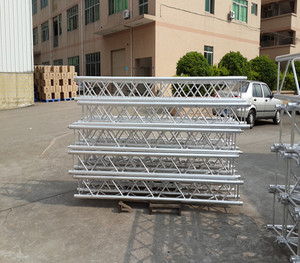 Structure de treillis d'éclairage extérieur à installation rapide en alliage d'aluminium, treillis modulaire avec toit courbé - Product Image 6