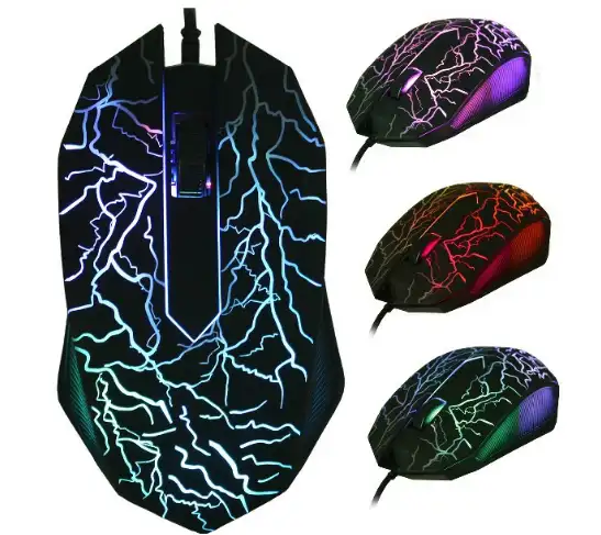 Fabriek Prijs Computer Accessoires Coloful Led Backlight 6D Optical Usb Gaming Mouse Voor Professionele Gamers