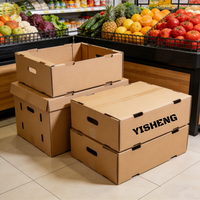 Hoge kwaliteit, milieuvriendelijke, biologisch afbreekbare golfkartonnen dozen voor fruit- en groenteverpakkingen, op maat gemaakte kartonnen dozen met logo voor verse producten