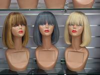 Perruque grise pour femme Frank Hair, densité 350%, coupe pixie courte et droite avec frange, vente en gros, prix usine, 100% cheveux humains