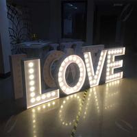 Lettres de chapiteau de 4 pieds en PVC blanc au design moderne Oh Baby Props Décoration de mariage Led Big Numbers Lettres géantes lumineuses