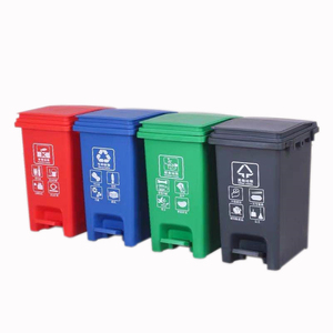 20L 30L Hospital recycling plastic trash garbage bin outdoor plastic foot pedal dustbin