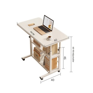 Table de formation mobile pliable <span class=keywords><strong>avec</strong></span> dessus rabattable et roulettes, réglable pour salle de classe, <span class=keywords><strong>bureau</strong></span>, conférence, réunion, étude - Product Image 3