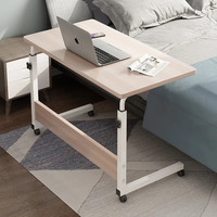 Bureau d'ordinateur d'écriture et d'apprentissage d'étudiant de levage mobile de chevet de personne paresseuse, table simple et petite pliable