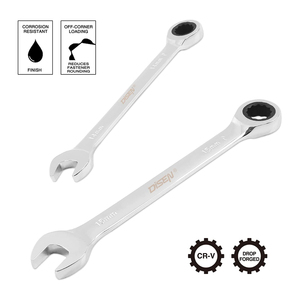 22 pezzi metrico e sae crv chiave combinata chiave a cricchetto set per riparazione auto domestica - Product Image 3