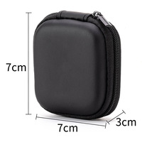 Sac de rangement et boîte pour disque dur portable en EVA durable et réutilisable avec fermeture éclair, pour câbles de données numériques et emballages de chargeurs