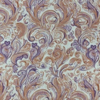 Spot kustom kain kasmir Viscose dicetak kain Phoenix ekor bunga kain Floral kain Jacquard Viscose untuk pakaian