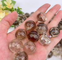 Esfera de Cuarzo Ahumado Natural Letsun, Superficie Pulida, Adorno Decorativo y Curativo, Venta al por Mayor de Jiangsu