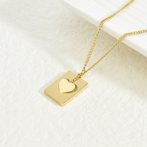 Collar de acero inoxidable chapado en oro para mujer, colgante de corazón, accesorios baratos para mujer, mejor amiga, bonito diseño, venta al por mayor - Product Image 4