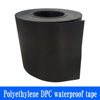 Ruban imperméable en polyéthylène DPC, murs extérieurs de maisons en bois, portes et fenêtres, film anti-humidité