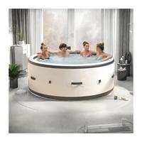 Bain de massage gonflable portable haute qualité en PVC Drop Stitch multi-personnes avec 120 jets à température constante pour enfants - Grande Vente