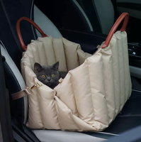 Sac de transport portable pour animaux de compagnie en tissu Oxford avec fermeture éclair, lit pour chat et chien, nid d'hiver pour voyage en voiture, double usage, chaud