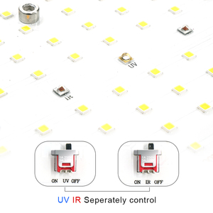 KingBrite 240W Lampes de culture LED étanches XP-E2 660nm UV IR avec interrupteur, dissipateur thermique séparé, Samsung LM301H KB272 pour application de floraison - Product Image 3