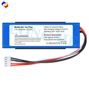 Reemplazo de batería <span class=keywords><strong>original</strong></span> <span class=keywords><strong>Precio</strong></span> al por mayor 7,4 V 3000mAh Baterías potentes GSP1029102 01 Bateria para altavoces Harman Go Play - Product Image 3