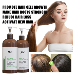 Shampoo à la biotine pour la croissance des cheveux et contre la chute des cheveux, shampooing épaississant et volumisant pour tous les types de cheveux fins - Product Image 3