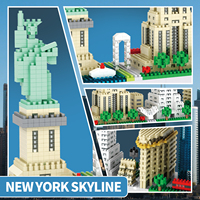 Nuevo Kit de Modelo Compatible con Precio de Fábrica, Juguete Educativo de Bloques de Construcción de Arquitectura, Set del Horizonte de Nueva York