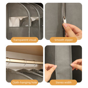 Vêtements de voyage protecteur costume sacs de couverture anti-poussière suspendus longs sacs de vêtement pour robe - Product Image 4