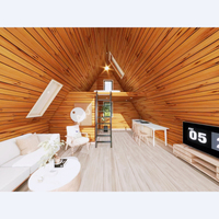 2025 conteneur en acier préfabriqué minuscule Triangle maison de luxe A-Frame Villa basse vente chaude étanche bûche modulaire isolée thermiquement