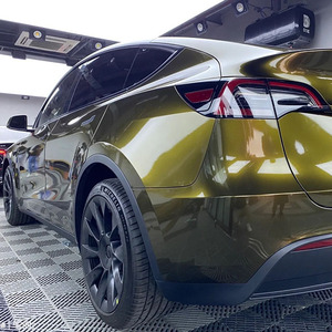 Factory Price Car Body Coating Vinyl Sticker Film Air Bubble Free Glossy Paint Metal Midnight Gold Car <b>Wrap</b> Film - Product Image 1