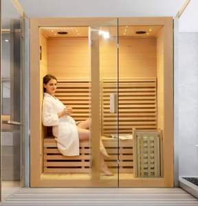 غرفة ساونا جافة داخلية 2-3 أشخاص مع موقد ساونا للتدفئة الكهربائية - Product Image 5