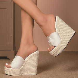 14 cm Comfortable Latest Design Fashion Sexy Ladies Platform Wedge High <b>Heel</b> for Women Sandals - Product Image 5