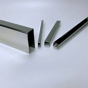 Diseño moderno Espejo de acero inoxidable 8K U Perfil de <span class=keywords><strong>canal</strong></span> de acero para pared de vidrio Venta de fábrica - Product Image 2