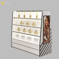 Conception de Kiosque Commercial pour Présentoir de Parfums, Décoration Personnalisée en Bois, Meuble de Comptoir, Étagère d'Affichage de Parfums