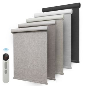 ม่านม้วนระบบอัจฉริยะแบบไฟฟ้า สีเทา สำหรับเด็ก ขนาดสั่งทำพิเศษ - Product Image 1